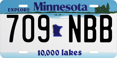 MN license plate 709NBB
