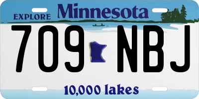 MN license plate 709NBJ