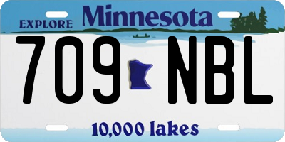 MN license plate 709NBL