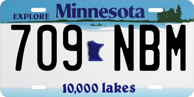 MN license plate 709NBM