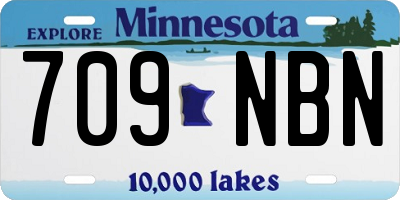 MN license plate 709NBN