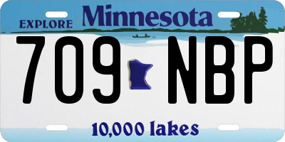 MN license plate 709NBP