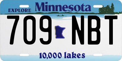 MN license plate 709NBT