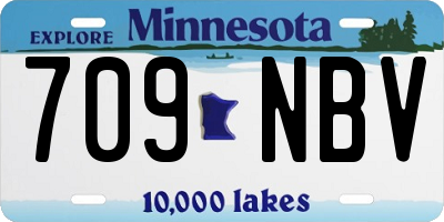 MN license plate 709NBV