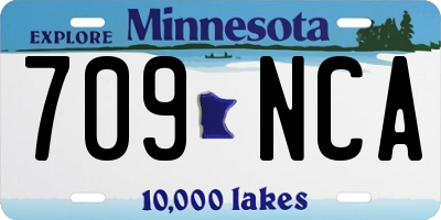 MN license plate 709NCA