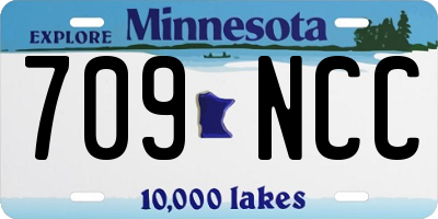 MN license plate 709NCC