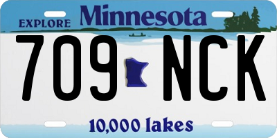 MN license plate 709NCK