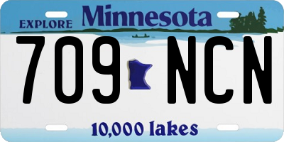 MN license plate 709NCN