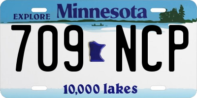 MN license plate 709NCP