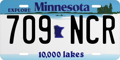MN license plate 709NCR