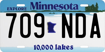 MN license plate 709NDA