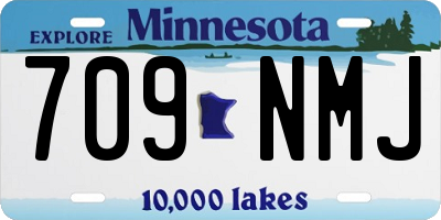 MN license plate 709NMJ