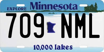 MN license plate 709NML