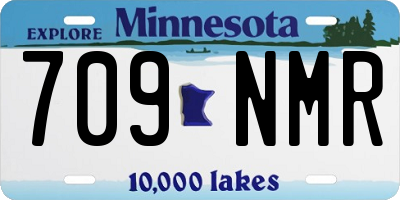 MN license plate 709NMR