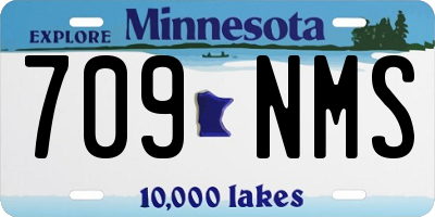MN license plate 709NMS