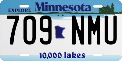 MN license plate 709NMU