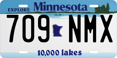 MN license plate 709NMX