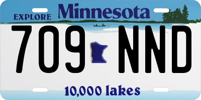 MN license plate 709NND