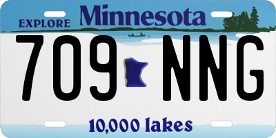 MN license plate 709NNG