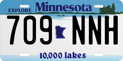 MN license plate 709NNH