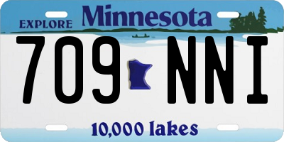 MN license plate 709NNI