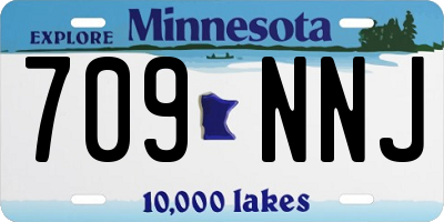 MN license plate 709NNJ