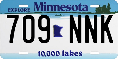 MN license plate 709NNK