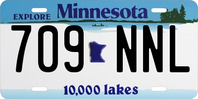 MN license plate 709NNL