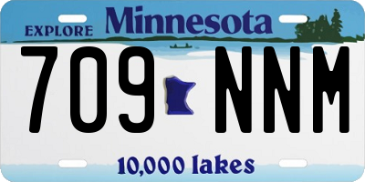 MN license plate 709NNM