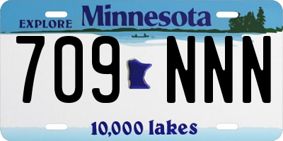 MN license plate 709NNN