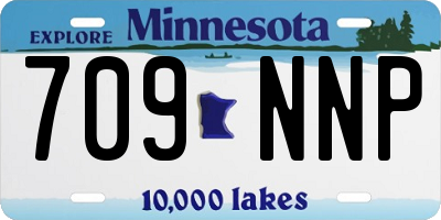 MN license plate 709NNP