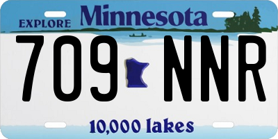 MN license plate 709NNR