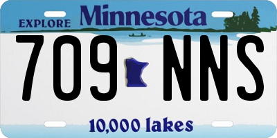 MN license plate 709NNS