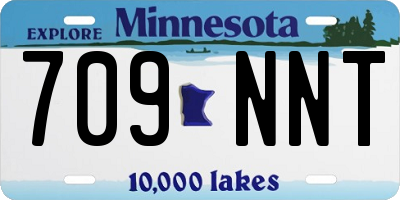 MN license plate 709NNT