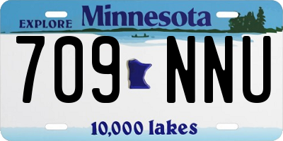 MN license plate 709NNU