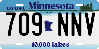 MN license plate 709NNV