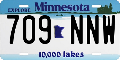 MN license plate 709NNW