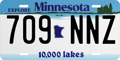 MN license plate 709NNZ