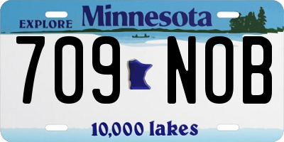 MN license plate 709NOB