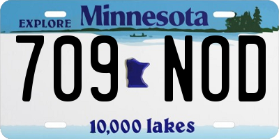MN license plate 709NOD