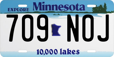 MN license plate 709NOJ