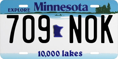 MN license plate 709NOK