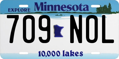 MN license plate 709NOL