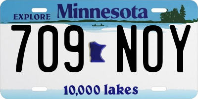 MN license plate 709NOY