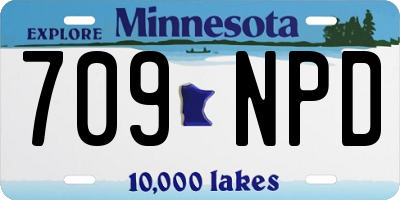 MN license plate 709NPD