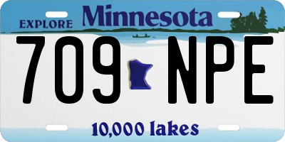 MN license plate 709NPE