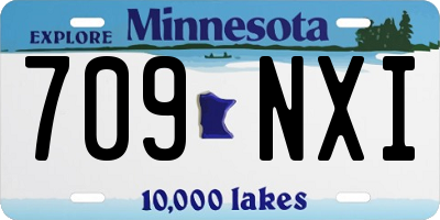 MN license plate 709NXI