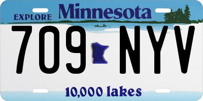 MN license plate 709NYV