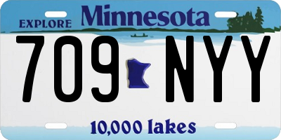 MN license plate 709NYY
