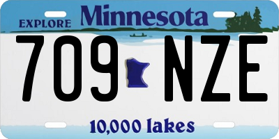 MN license plate 709NZE
